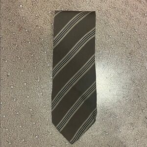 Giorgio Armani Elegant Brown Striped Tie